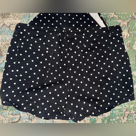 EUC Forever 21 - Black with White Polka Dots - Overalls (Shorts) - 20 - Picture 4 of 12